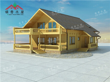 重型木別墅效果圖及配置圖