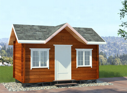 5萬元的小木屋效果圖+平