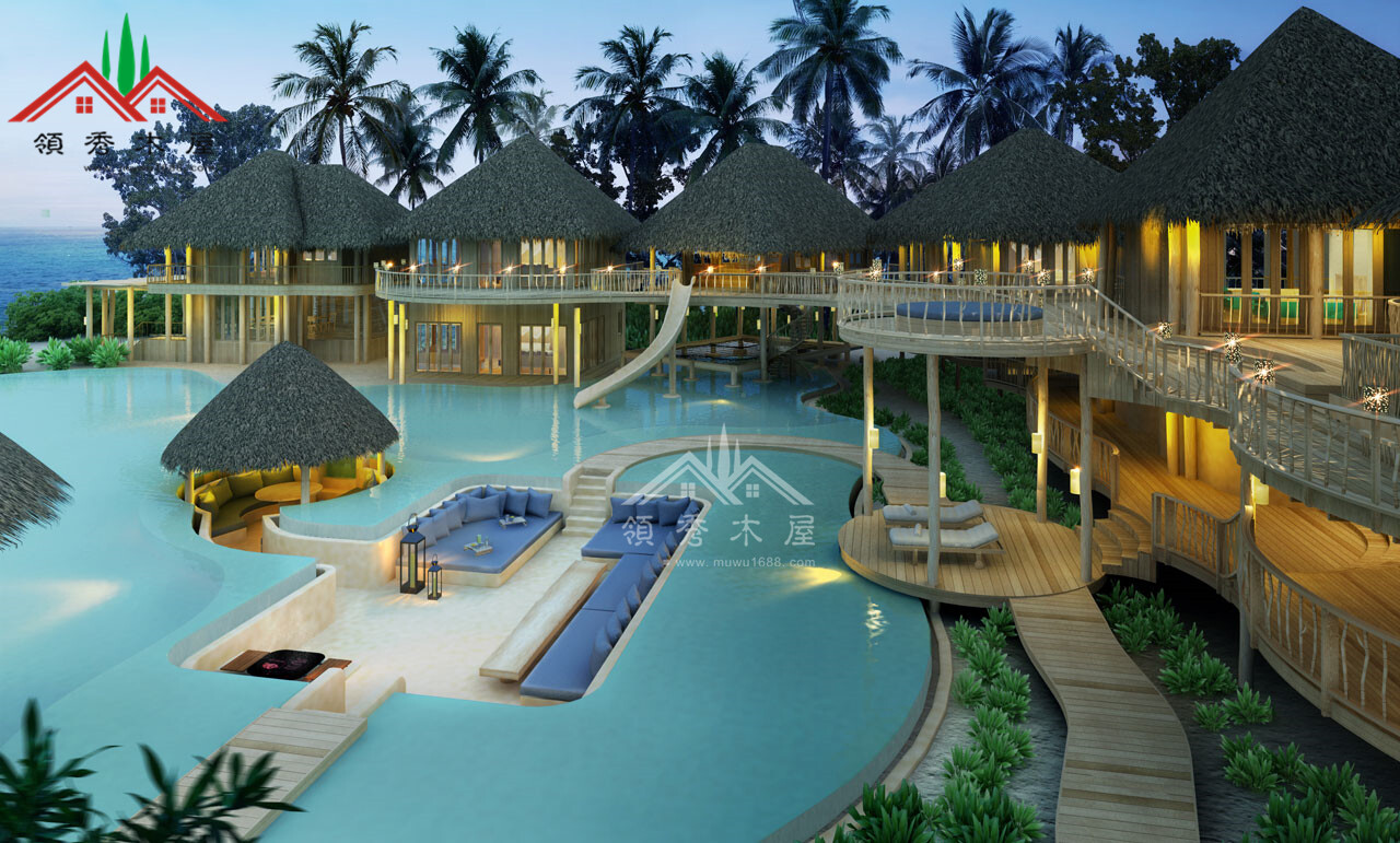 茅草頂木屋、景區(qū)木屋