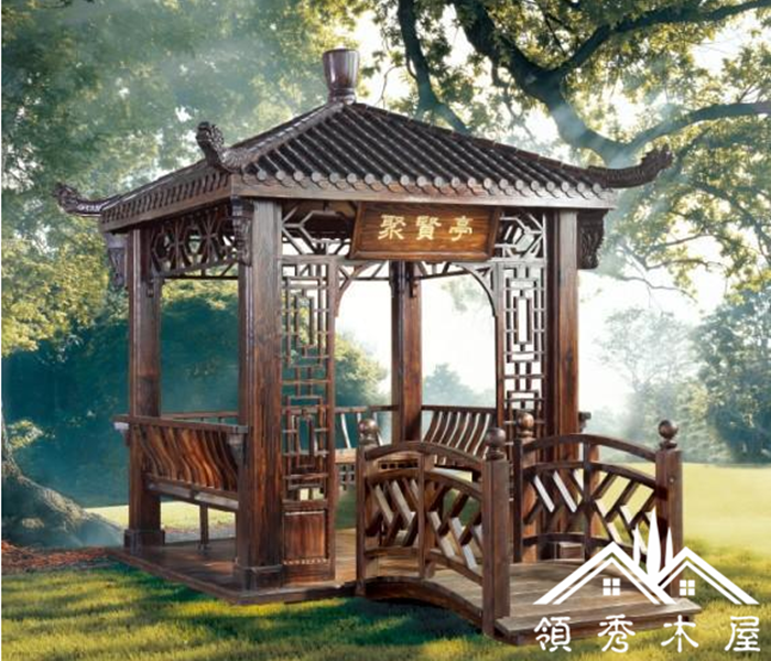仿古木亭子