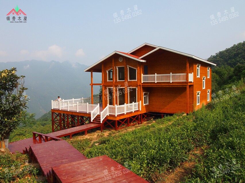 木別墅搭建完畢效果展示圖片