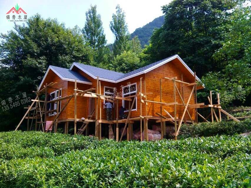 搭建過程的小木屋客房屋2處