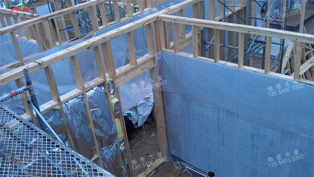 湖南長(zhǎng)沙客戶大型雙層木別墅案例施工展示(圖22)