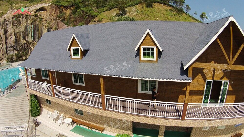 汕尾客戶游樂場搭建木屋別墅第二期項(xiàng)目工程(圖7)