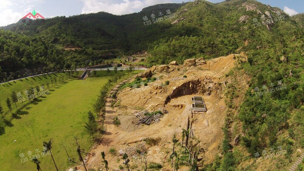 汕尾客戶游樂場搭建木屋別墅第二期項(xiàng)目工程(圖9)