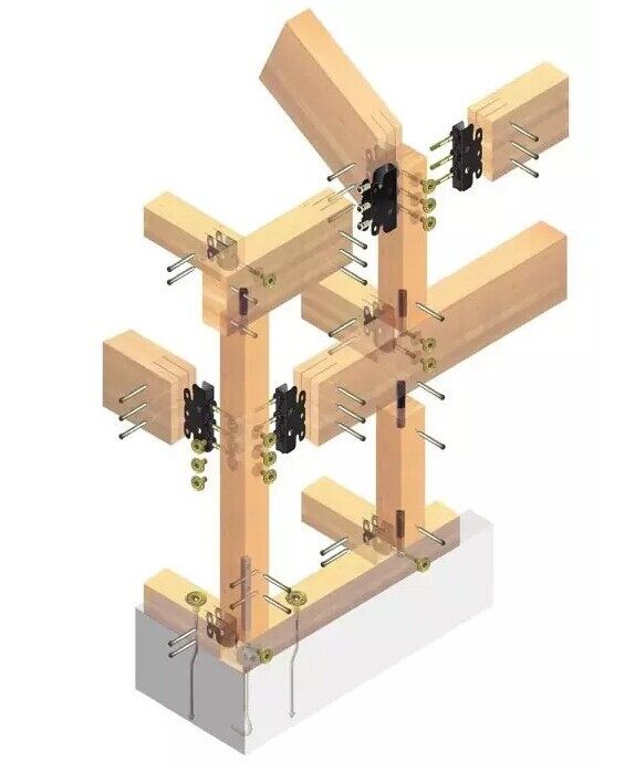 木屋建筑框架墻工法力的傳遞介紹(圖2)