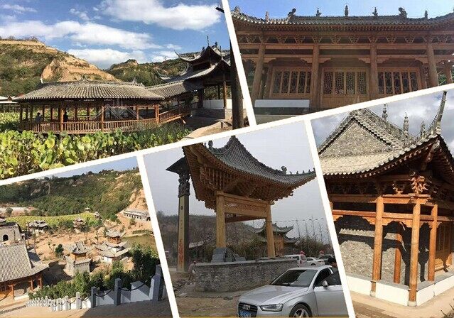 西安渭南桃花源古木建筑景區(qū)(圖1)