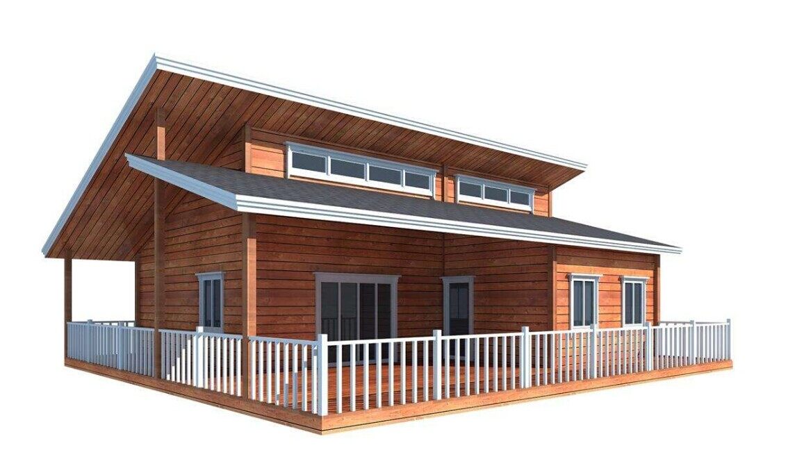 80平米防腐木屋價(jià)格(圖3)