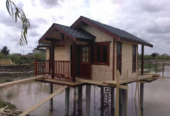 水上木屋施工圖，施工流程(圖10)