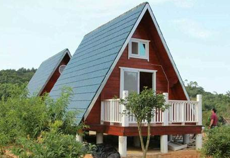  木頭做成的屋子叫木屋(圖2)