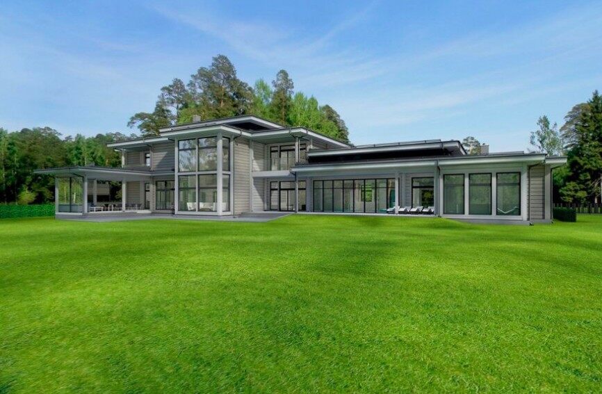 平屋頂木屋是否顯得現(xiàn)代一點(diǎn)呢(圖3)