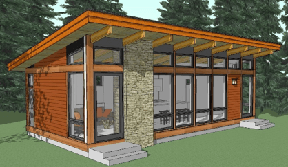 綠色綠植木屋屋頂(圖3)