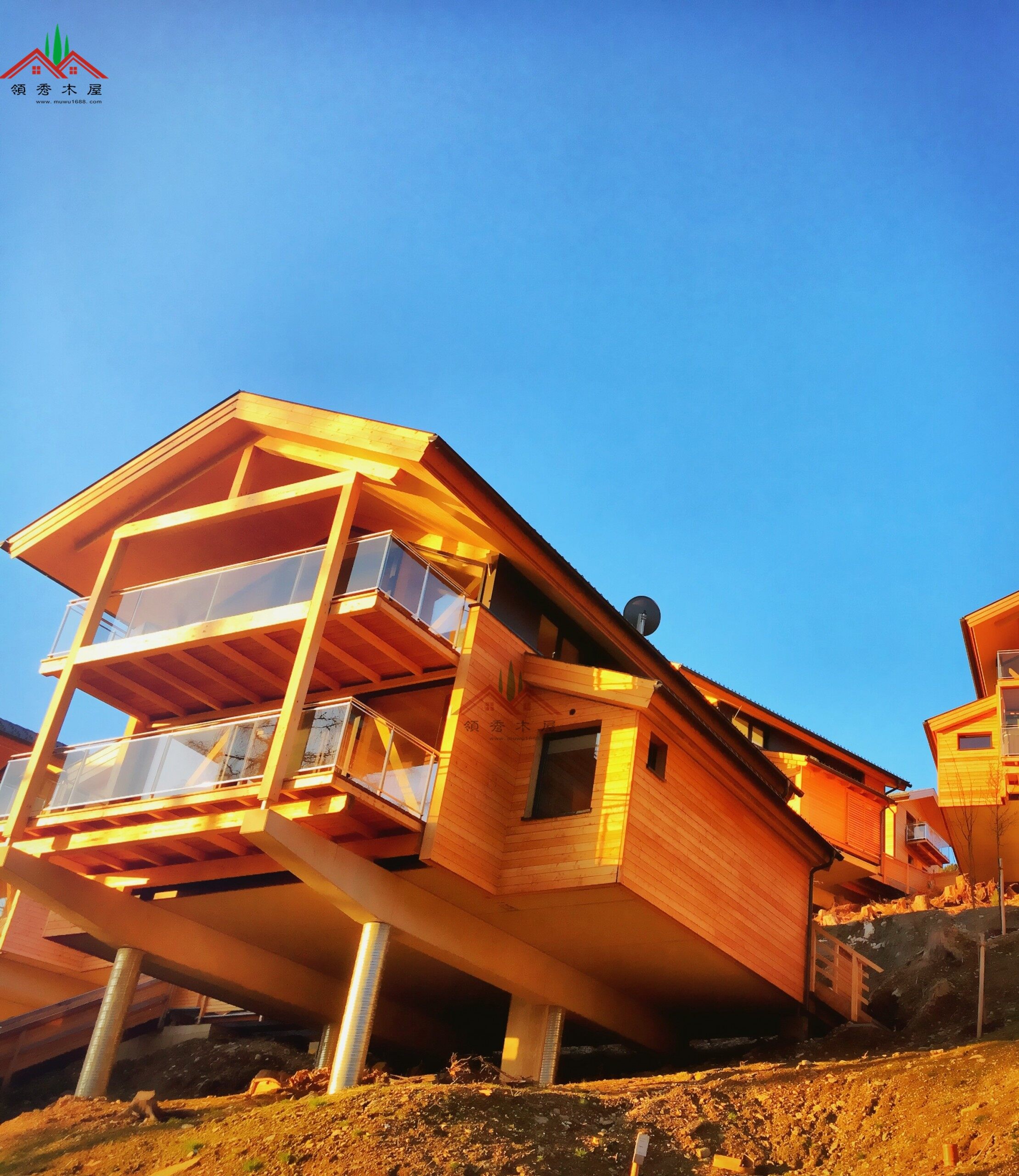 出口奧地利山坡上的度假木屋酒店別墅