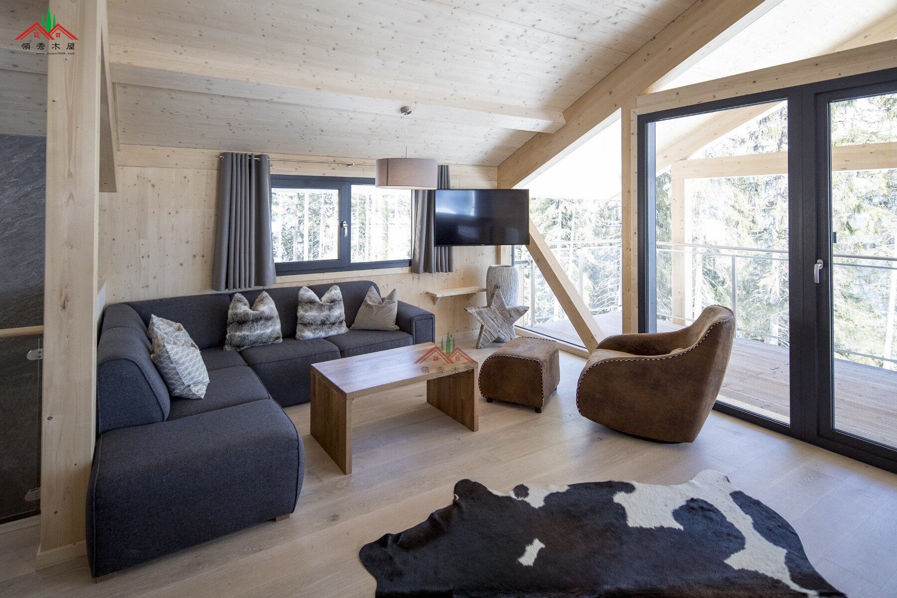 出口奧地利山坡上的度假木屋酒店別墅