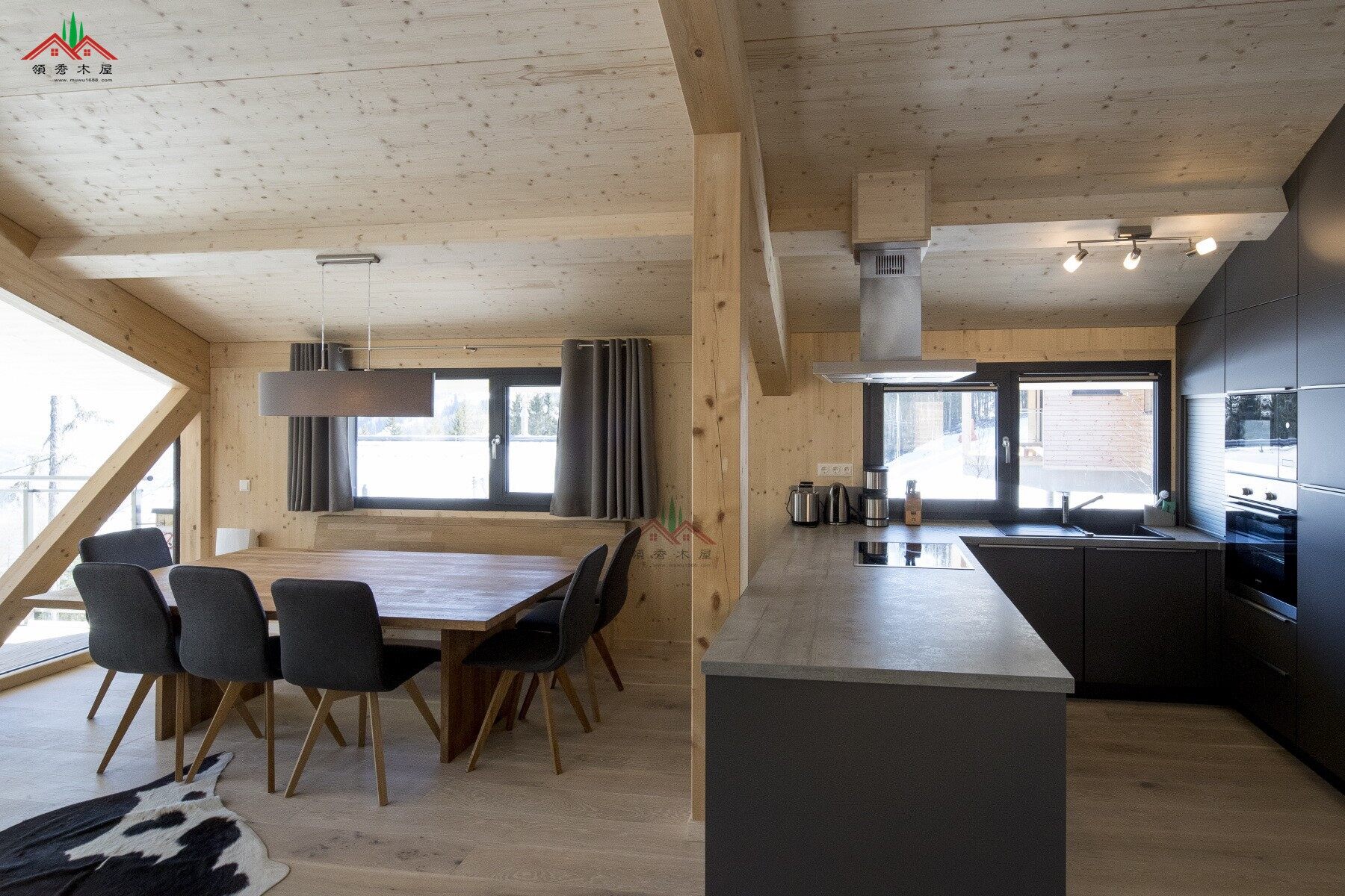 出口奧地利山坡上的度假木屋酒店別墅