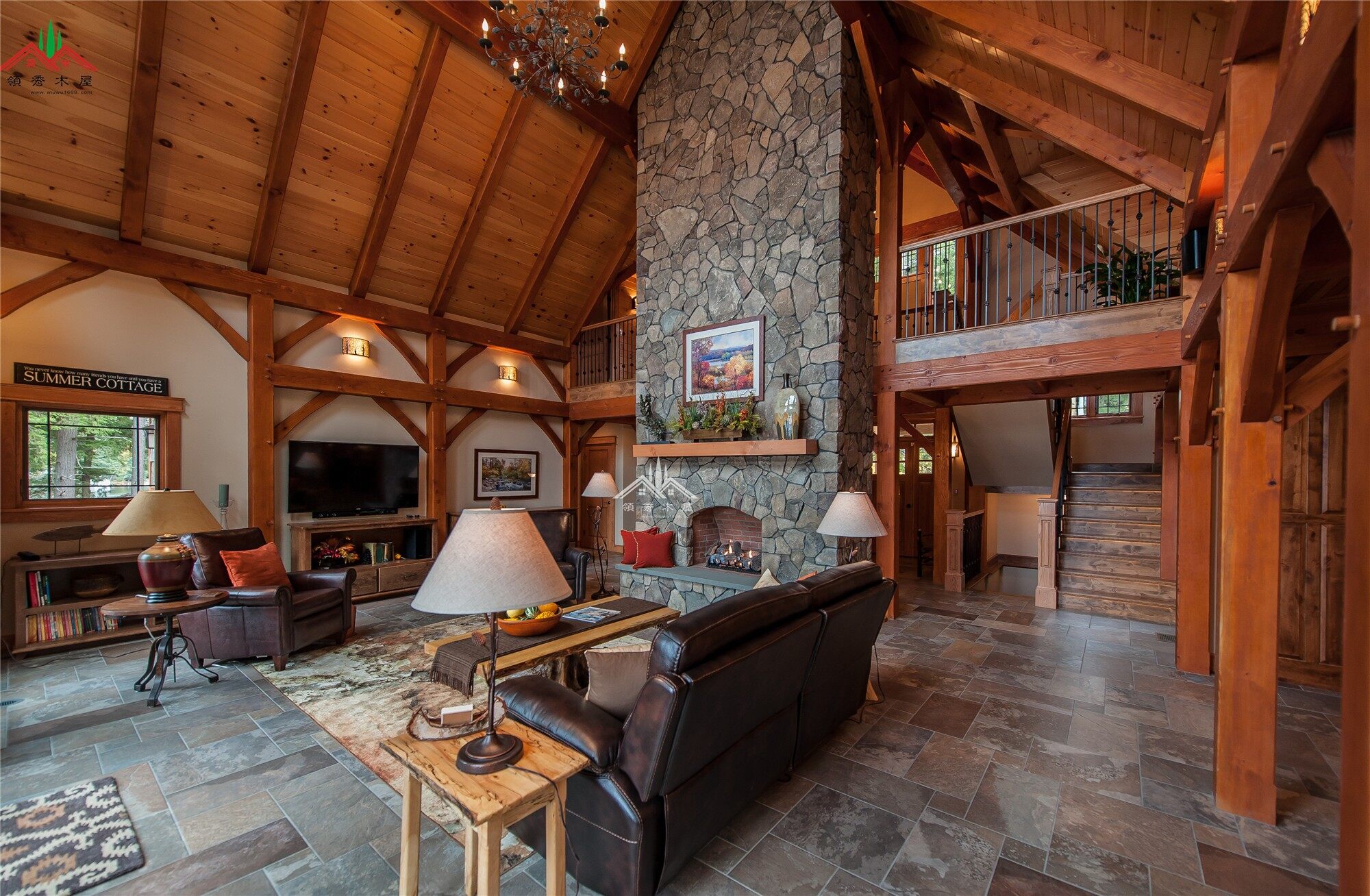 出口芬蘭梁柱結(jié)構(gòu)木屋別墅(圖14)