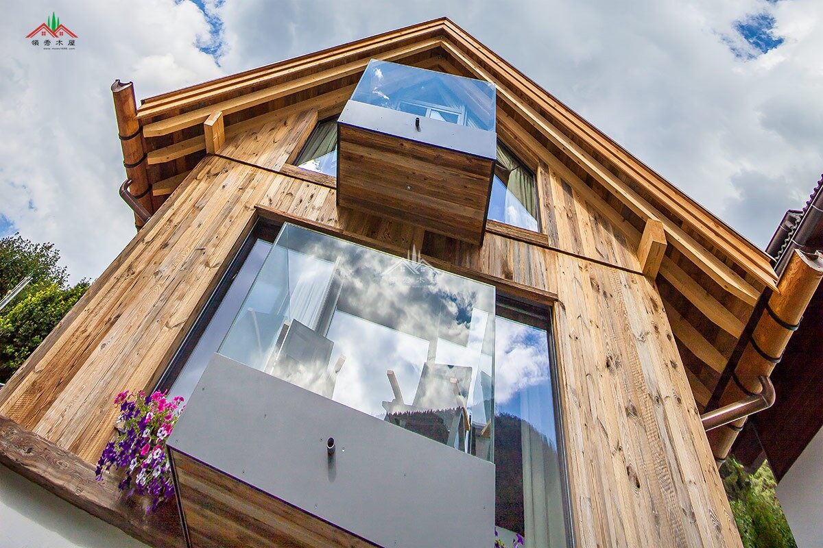 舊木板裝飾的度假木屋別墅(圖6)