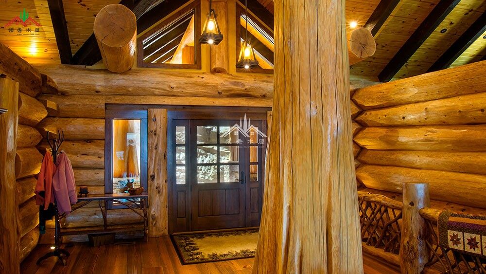 高檔的重型木刻楞木屋別墅是什么樣的？(圖19)