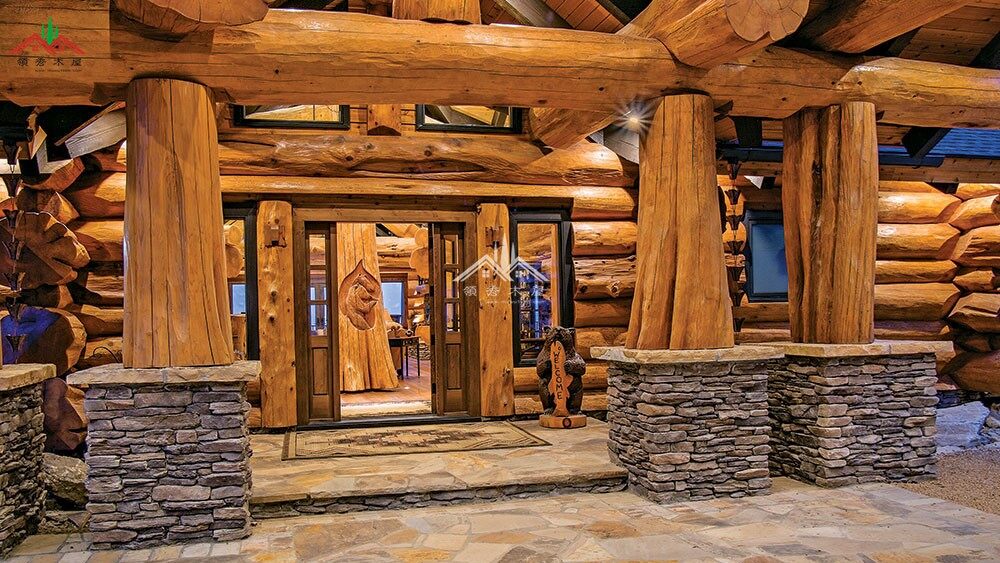 高檔的重型木刻楞木屋別墅是什么樣的？(圖8)