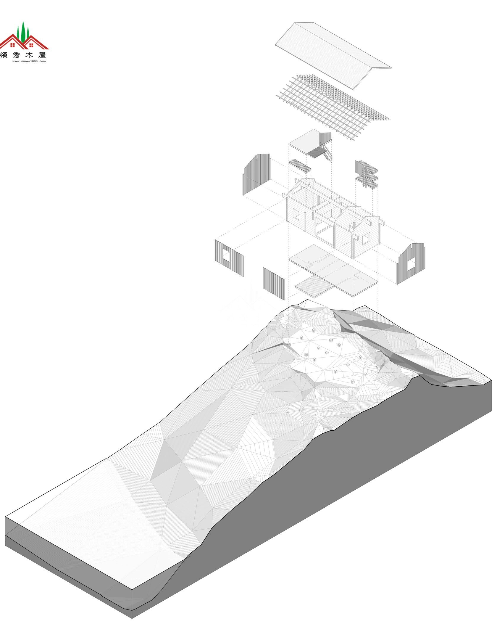 帶閣樓小度假木屋