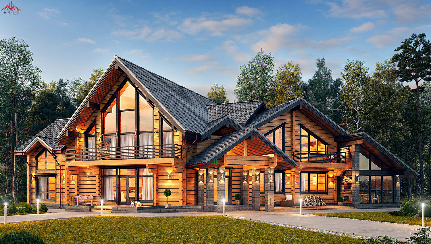 重型木屋別墅效果圖