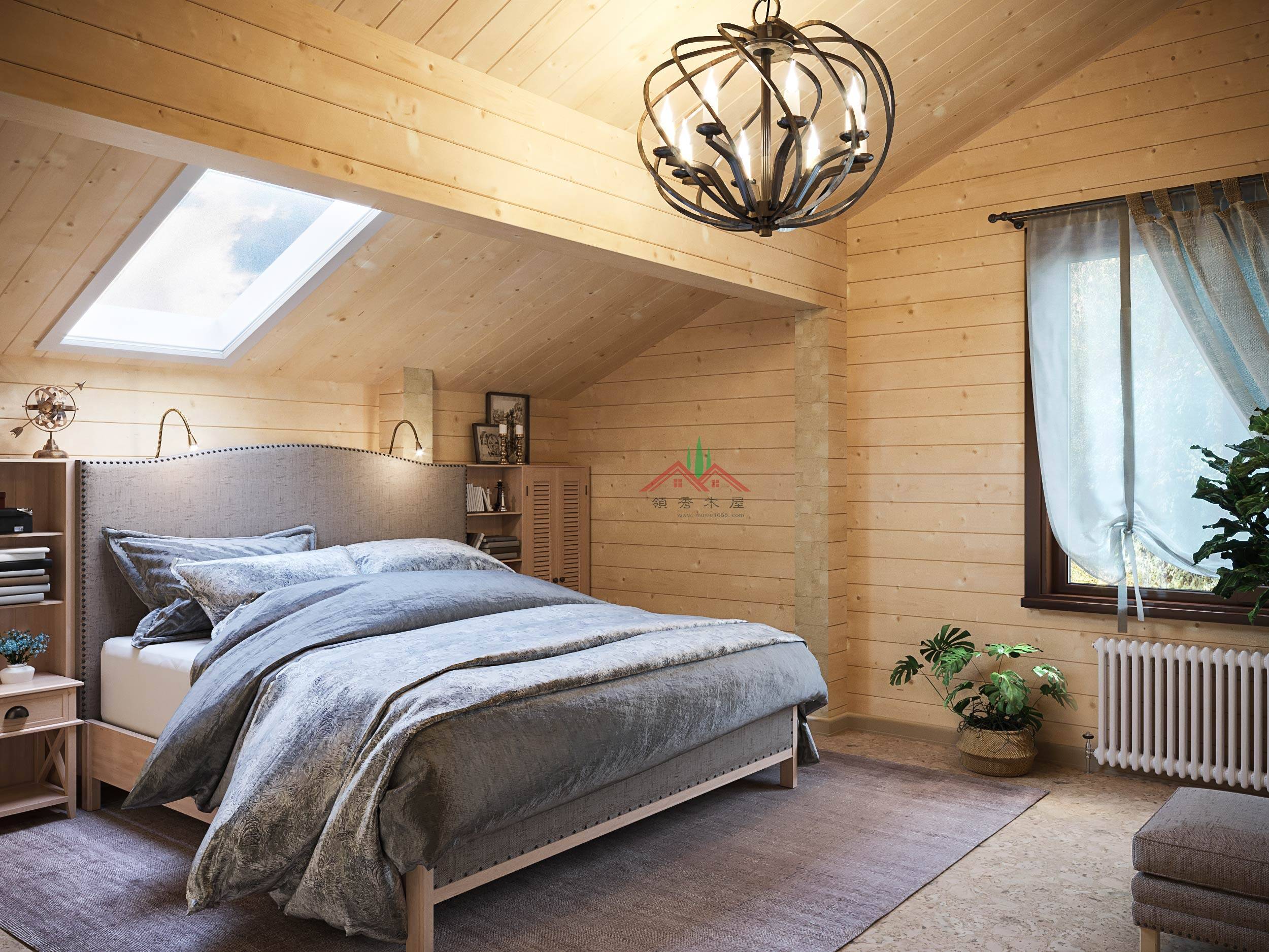 重型木屋別墅室內(nèi)效果圖