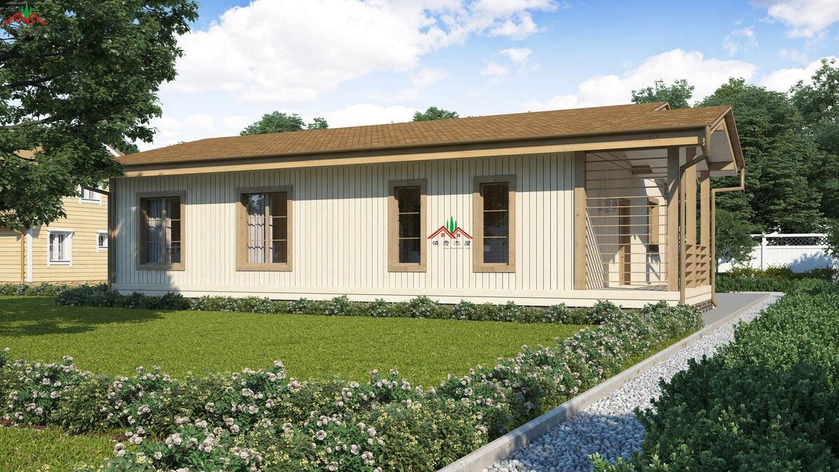 三房一廳兩衛(wèi)木屋效果圖方案