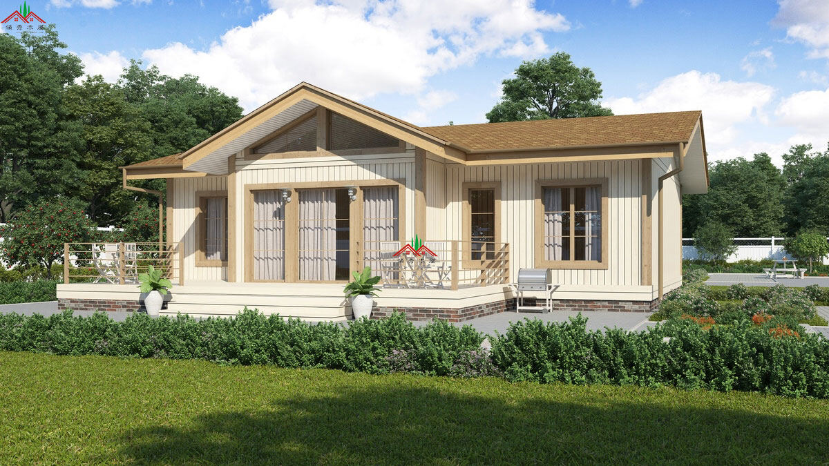 三房一廳兩衛(wèi)木屋效果圖方案