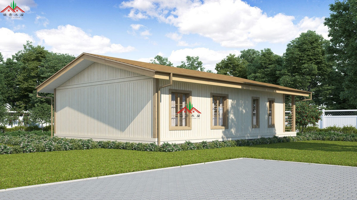 三房一廳兩衛(wèi)木屋效果圖方案