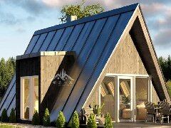 三角形雙層度假小木屋