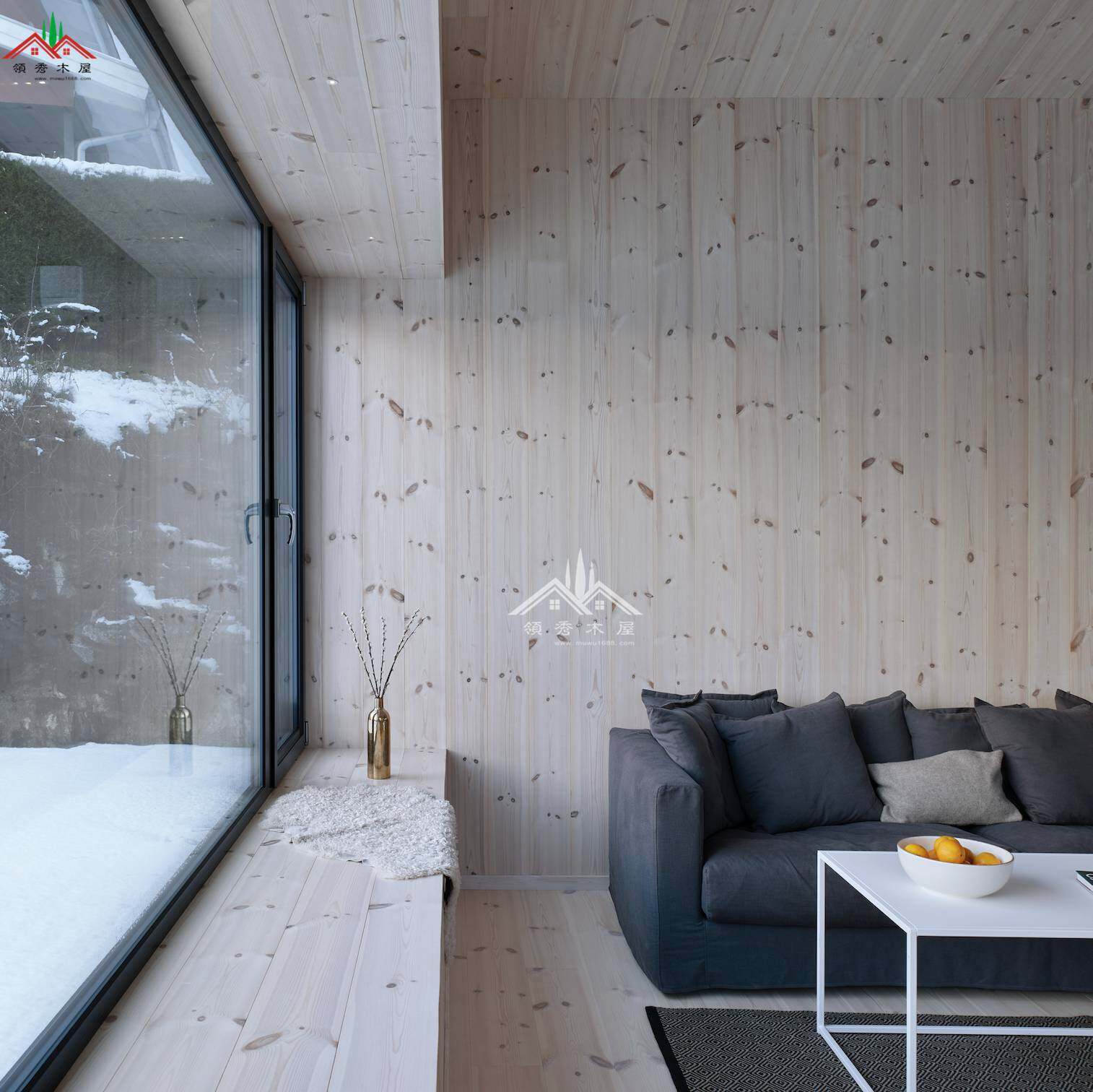 黑色外墻度假木屋