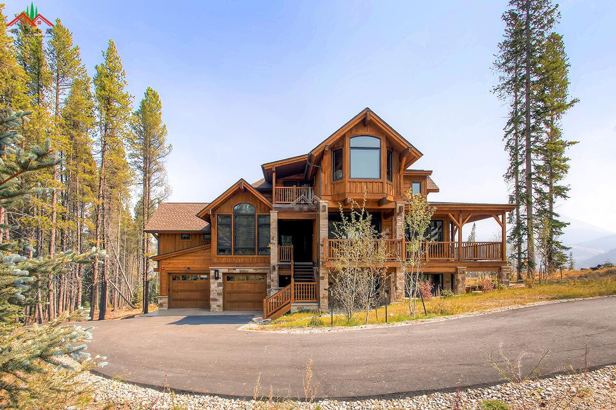 高檔梁柱木屋別墅酒店