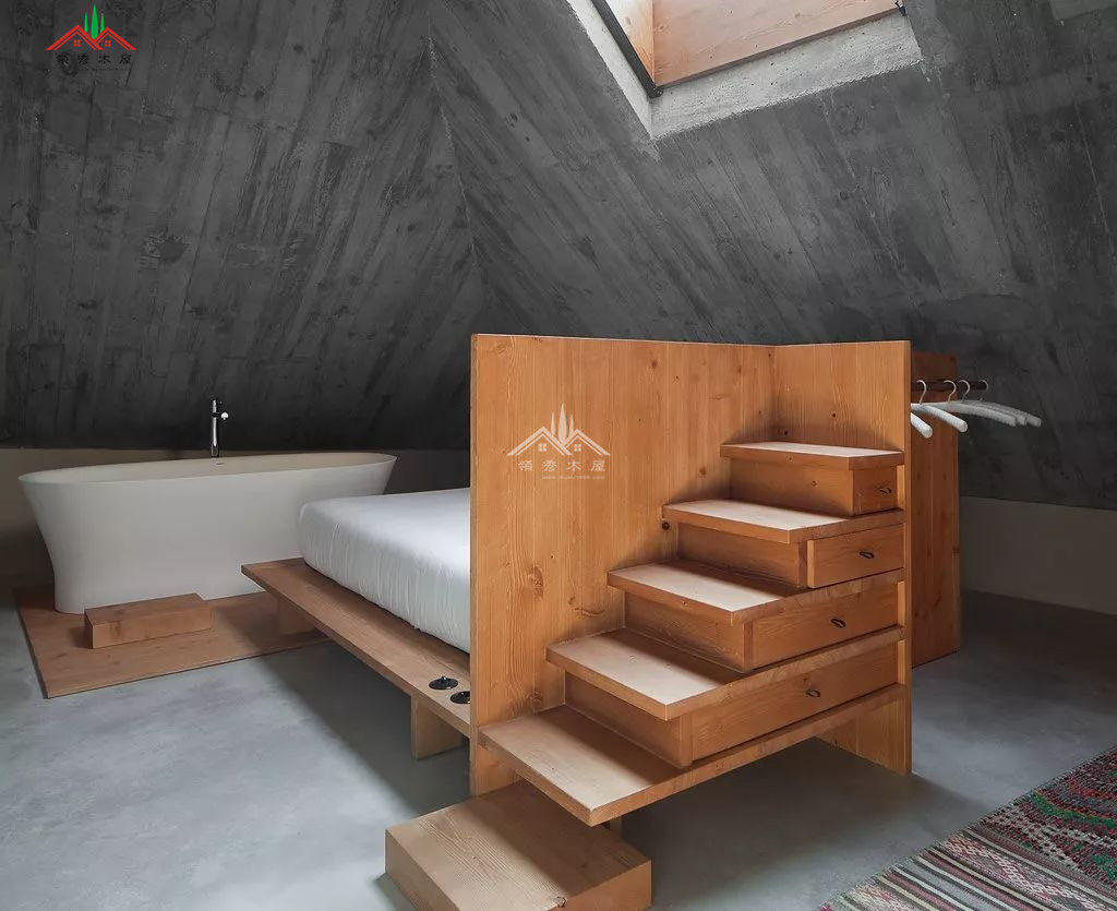 簡(jiǎn)約混磚木屋