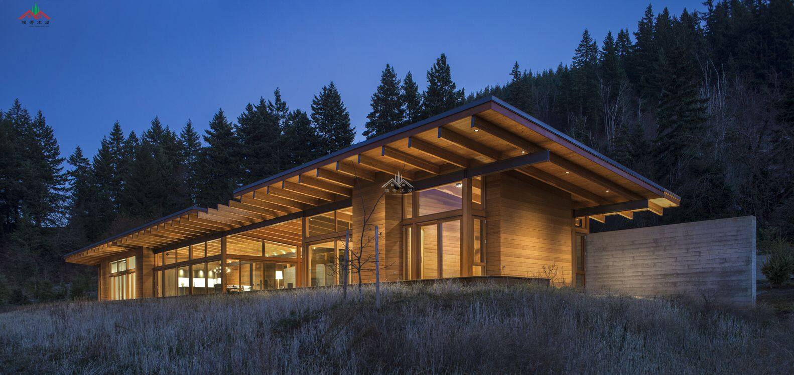 出口芬蘭現(xiàn)代風(fēng)格平頂度假木屋