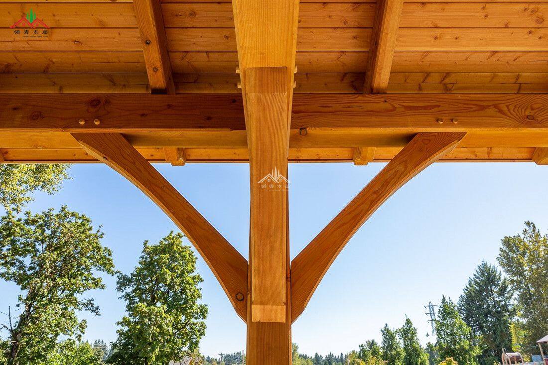 休閑庭院木結(jié)構(gòu)亭子