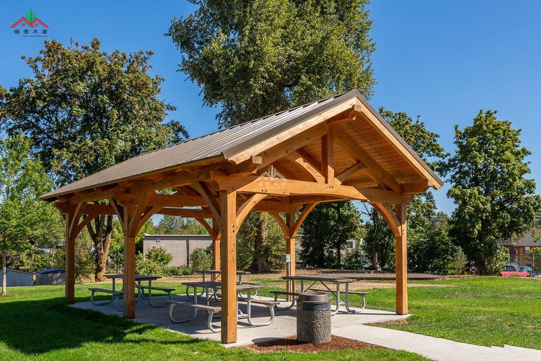 休閑庭院木結(jié)構(gòu)亭子