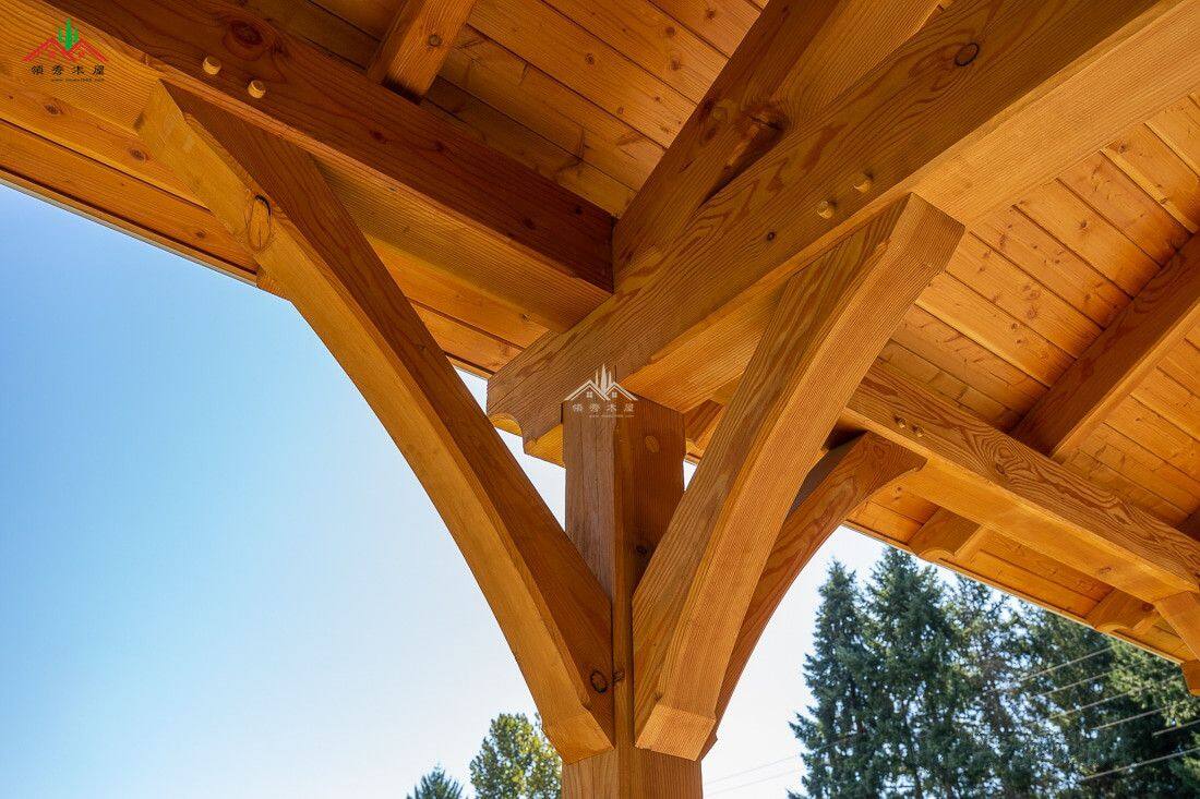 休閑庭院木結(jié)構(gòu)亭子