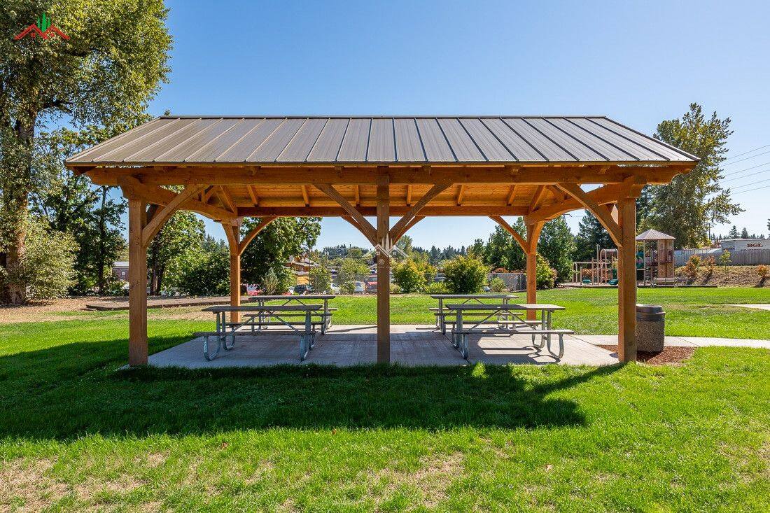 休閑庭院木結(jié)構(gòu)亭子