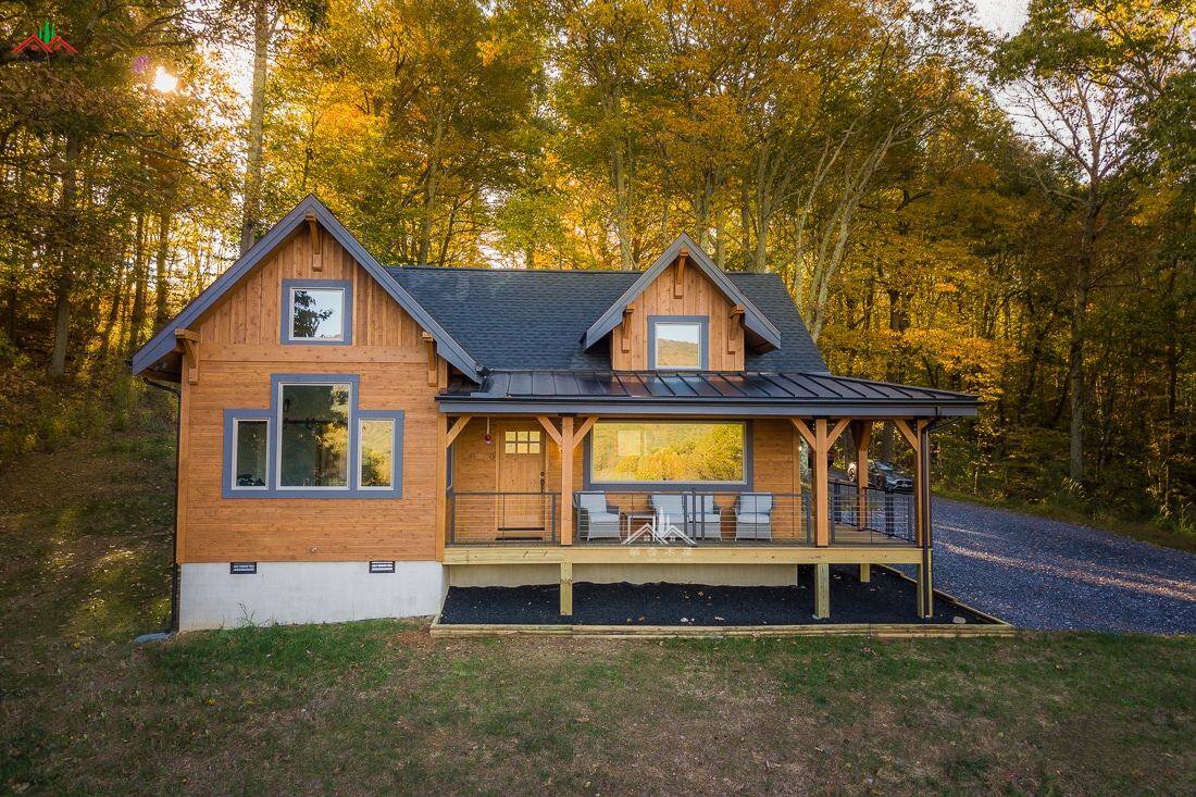 梁柱型雙層木屋別墅