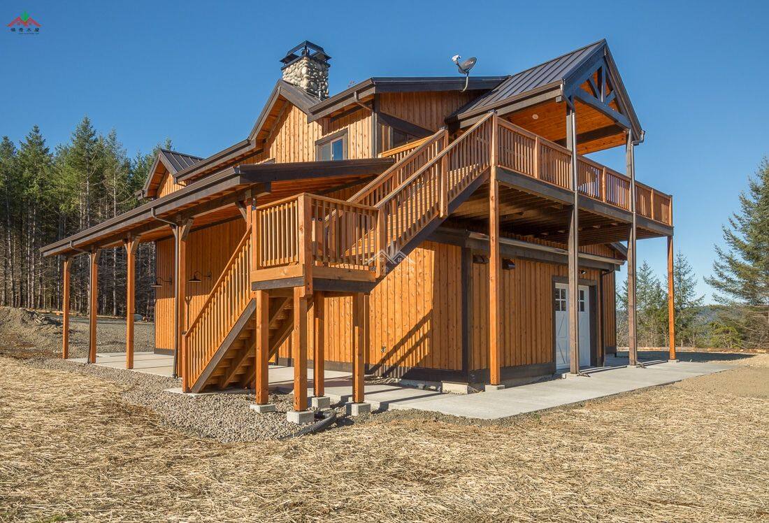 谷倉風格梁柱型木屋別墅
