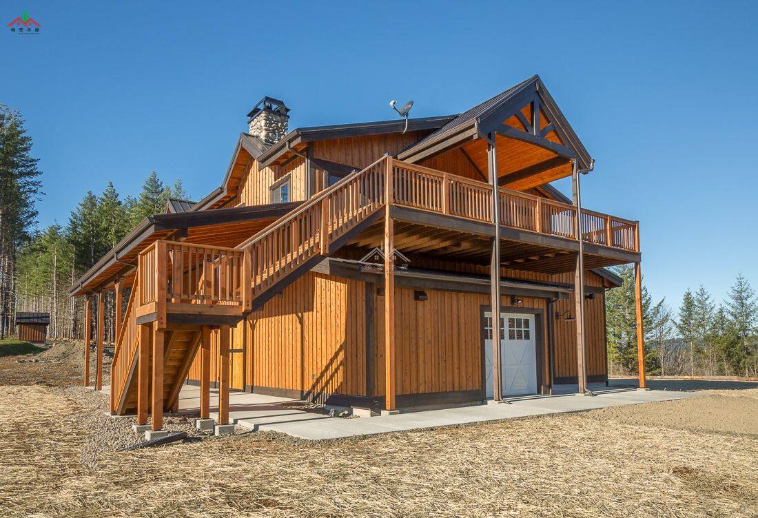 谷倉風格梁柱型木屋別墅