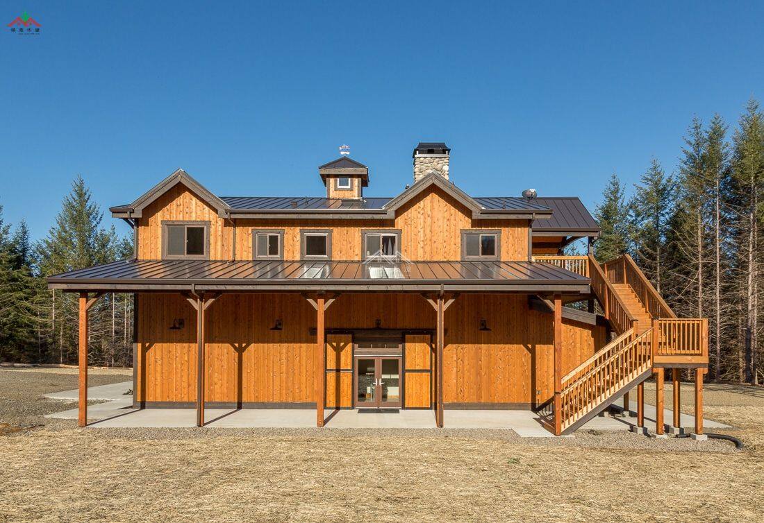 谷倉風格梁柱型木屋別墅