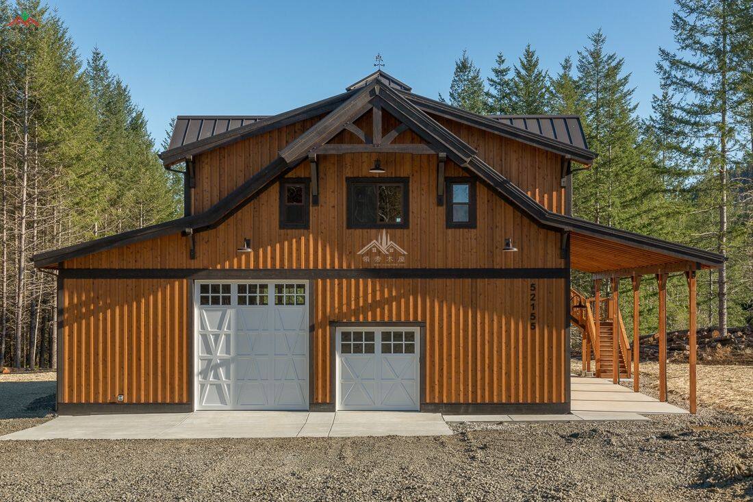 谷倉風格梁柱型木屋別墅