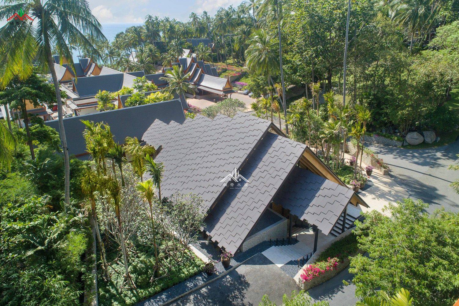 東南亞風(fēng)格商業(yè)中心木屋