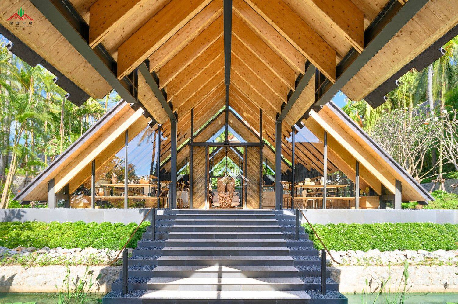 東南亞風(fēng)格商業(yè)中心木屋