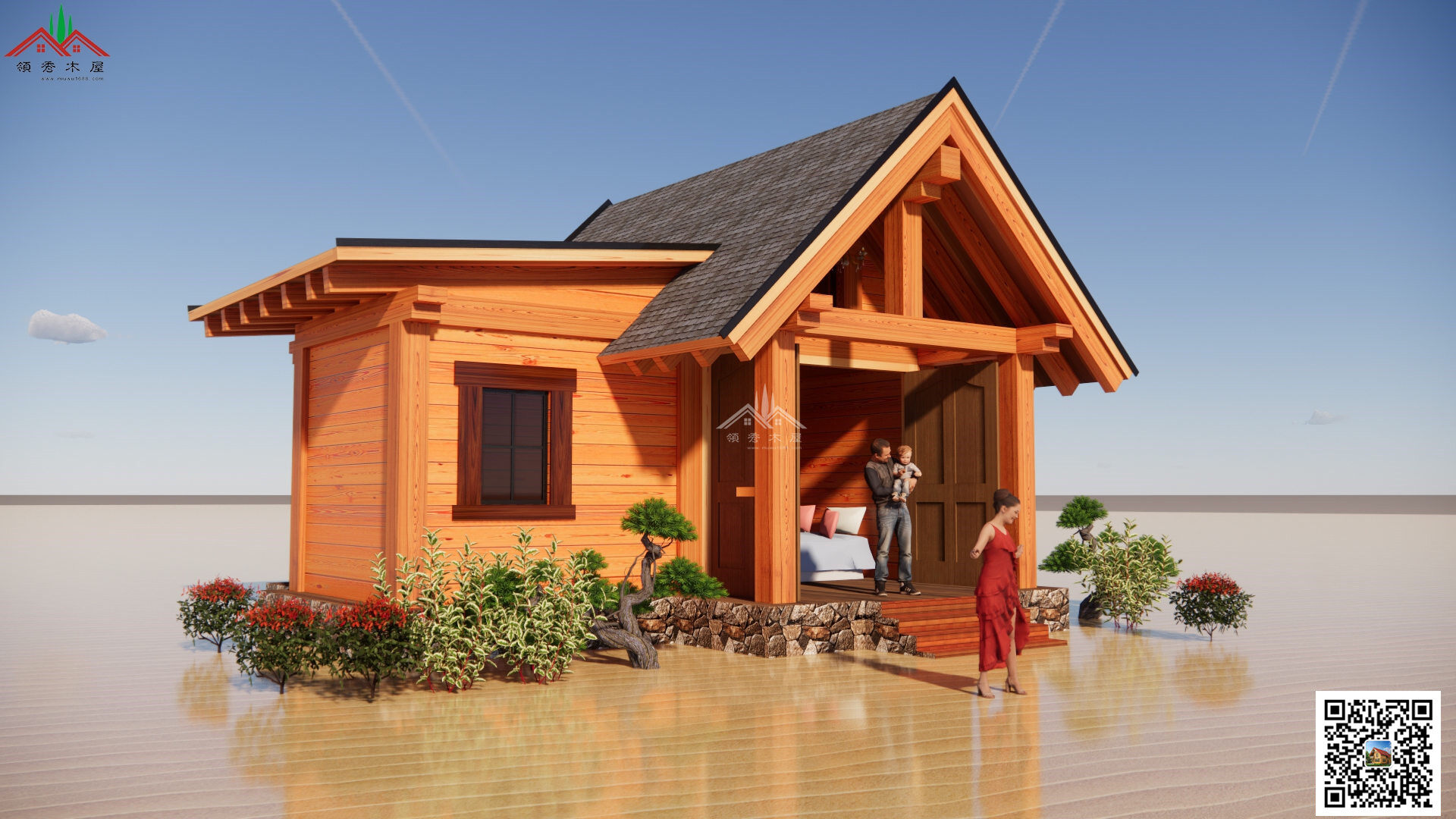 梁柱重型度假小木屋