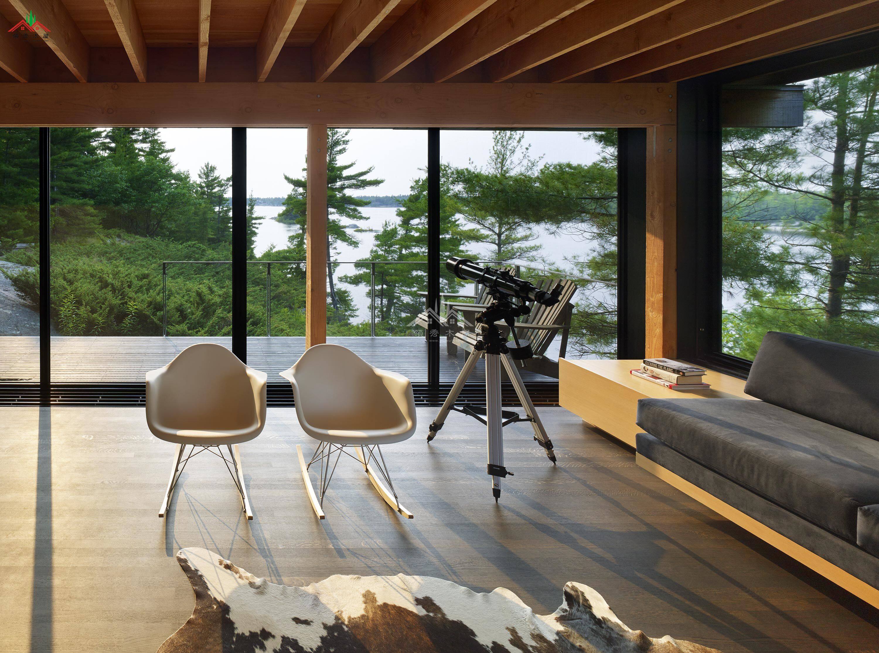 工作室山景木屋