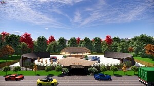 鄉(xiāng)村規(guī)劃里少不了經(jīng)濟(jì)組織建筑使用場(chǎng)地的竹木工坊效果圖方案