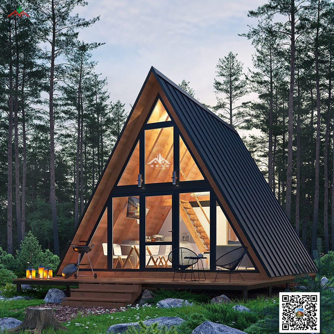 特色親子三角形木屋