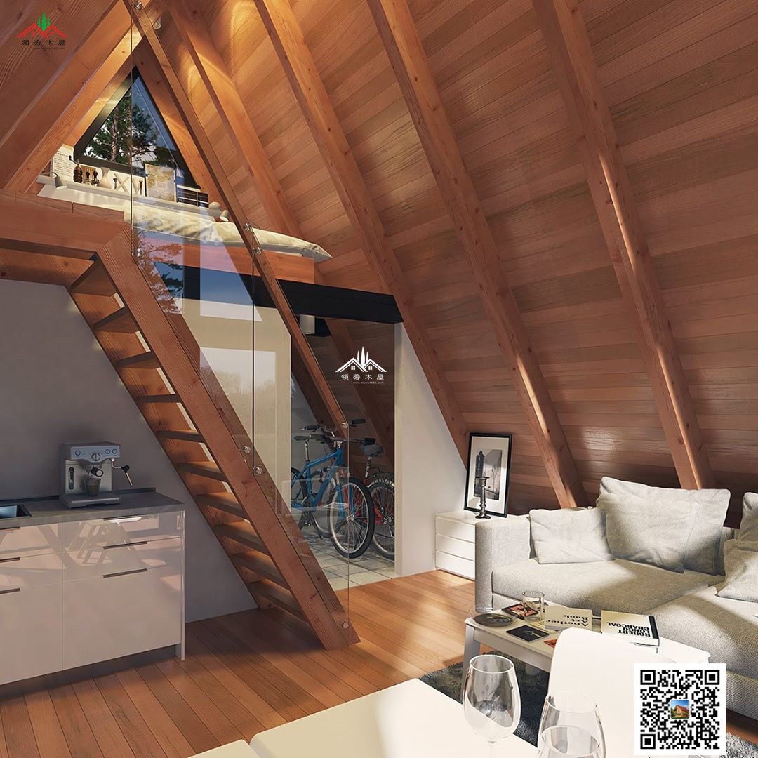 特色親子三角形木屋